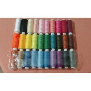 Sewing Threads Kits, 30 Colors Polyester 250 Yards Per Spools for Hand Sewing